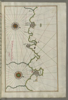 Map of the Algerian Coast around Algiers