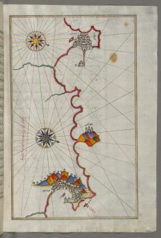 Map of the Algerian Coast From Algiers to Bejaia