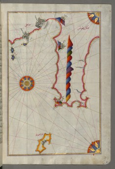 Map of the Tunisian Coast with the Cities of Kelibia, Hammamet, Sousse, and Monastir