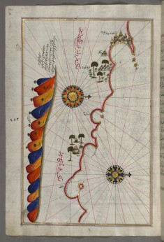 Map of the Libyan Coast from Tripoli East Towards Egypt