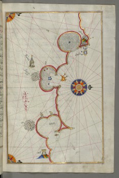 Map of the Libyan Coast Towards the Egyptian Border