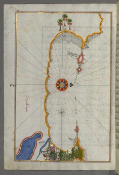 Map of the Coast of Alexandria Showing a Portion of the Town Itself