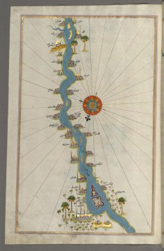Map of Oases and Villages Along the River Nile as Far as Sidi Musá
