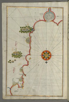 Map of the "Syrian Coast" and the Cities: Gaza and Ramlah