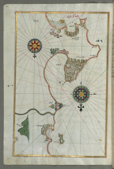 Map of the Eastern Mediterranean Coast with the City of Tyre
