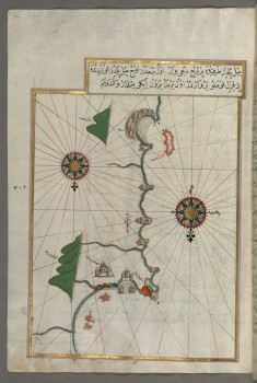 Map of the Eastern Mediterranean Coast as Far as the City of Beirut