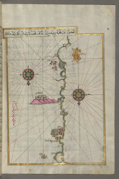 Map of the Eastern Mediterranean Coast Beginning with the Island of Khatun as Far as Latakia