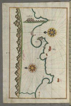 Map of the Anatolian Coast with the City of Silifke