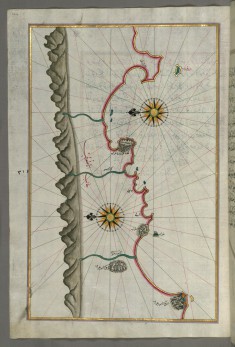 Map of the Anatolian Coast From Silfke to Anamur