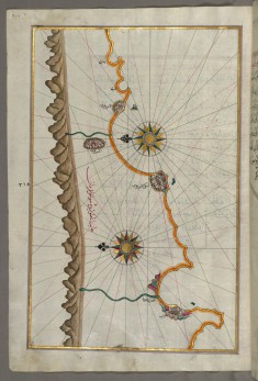 Map of the Anatolian Coast Around Anamur