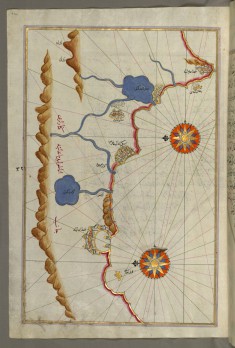 Map of the Anatolian Coast from Alanya to Andalye