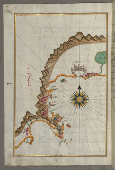 Map of the Anatolian Coast From Alanya to Andalye