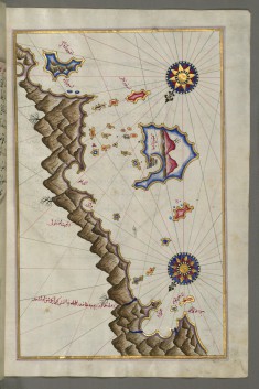 Map of Unidentified Islands Off the Southern Anatolian Coast