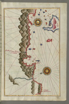 Map of Unidentified Islands Off the Southern Anatolian Coast