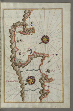 Map of Unidentified Islands Off the Southern Anatolian Coast