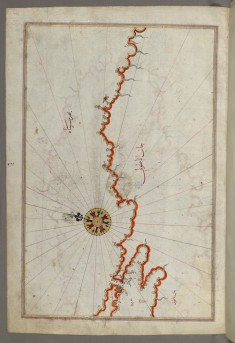 Map of the Coast of the Black Sea from Istanbul to Geresun