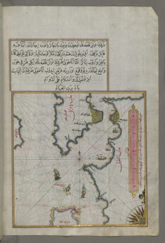 Map of the Upper Aegean Sea with the Islands of Imbros and Bozca