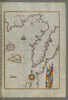 Map of the Islands of Semendrek and Imroz in the Aegean Sea