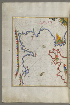 Map of the Anatolian Coast Facing the Island of Samos