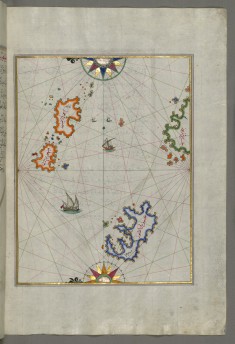 Map of Several Islands of the Eastern Aegean Sea Including: Leros and Patmos