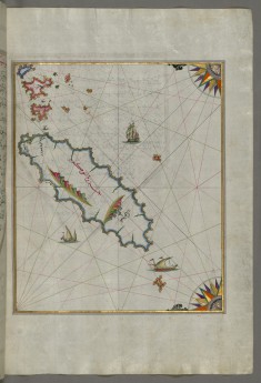 Map of the Island of Ikaria in the Eastern Aegean Sea