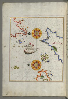 Map of the Island of Cos Facing the Anatolian Mainland
