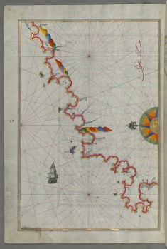 Map of the Anatolian Coast Along the Kerme Bay