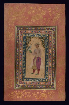 Young Mughal Courtier with a Falcon