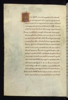 Leaf from Gospels