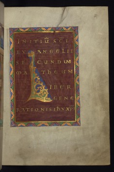 Leaf from Gospels