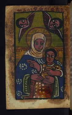 Virgin and Her Beloved Child flanked by the Archangels Michael and Gabriel