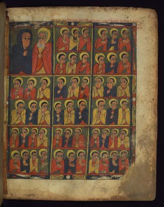 Mary and Joseph with the Innocents massacred by King Herod