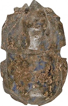 Naturalistic Scarab with Hawk's Head