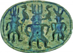 Scarab with Bes and Geese