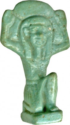 Kneeling Shu with Raised Arms and Sun Disk
