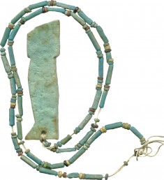 Son of Horus and Faience Beads