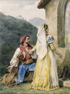 Italian Peasants at a Shrine