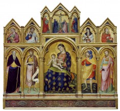 Madonna and Child, the Crucifixion, and Saints