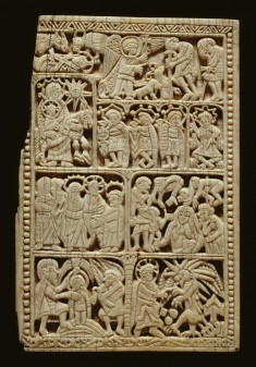 Book-Cover Plaque with Scenes of the Life of Christ