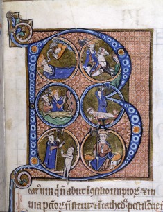 Leaf from Carrow Psalter