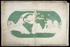 Right Half of a World Map Showing Africa and the Far East