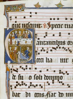 Leaf from Antiphonary for Abbess of Sainte-Marie of Beaupre