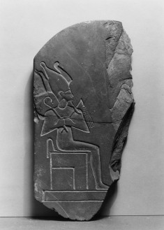 Osiris Seated on a Throne