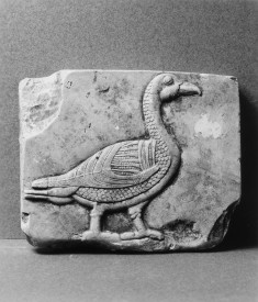 Model with an Owl on a Box and a Goose