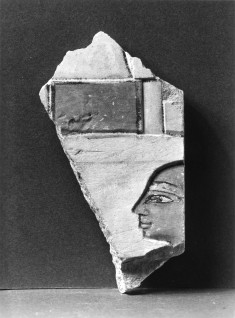 Wall Fragment with a Head to the Left