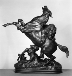 Horse Attacked by a Lion