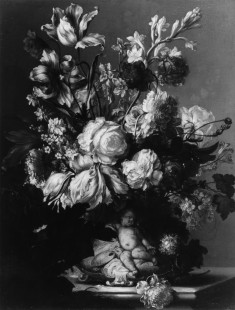 Flowers in a Vase with a Putto