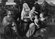 The Holy Family with the Young St. John the Baptist and St. Dorothy