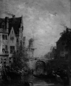 Canal Scene, Holland