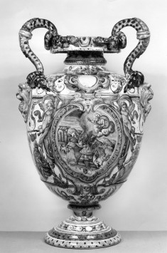 Snake-Handled Vase with Scenes from Genesis